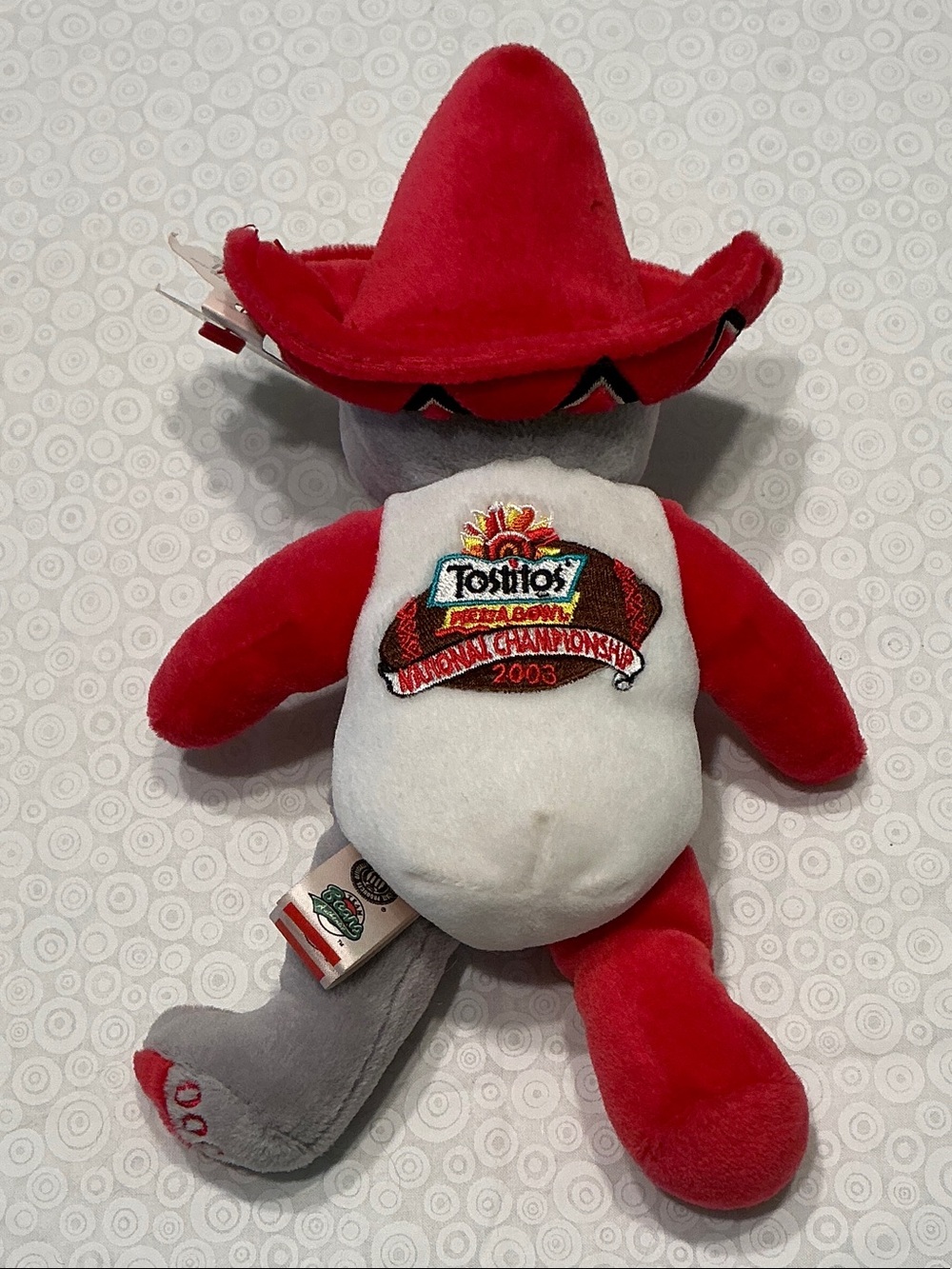 Red & Gray Plush Bear - Collegiate Kids Toy - Ohio State 2002 National Champion - Picture 4 of 4